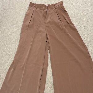 Chic Tan Wide-Leg Women's Pants
